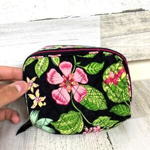 Vera Bradley new floral earring makeup travel bag includes four jewelry pouches